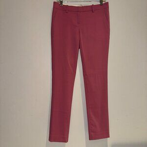 pink wool trousers